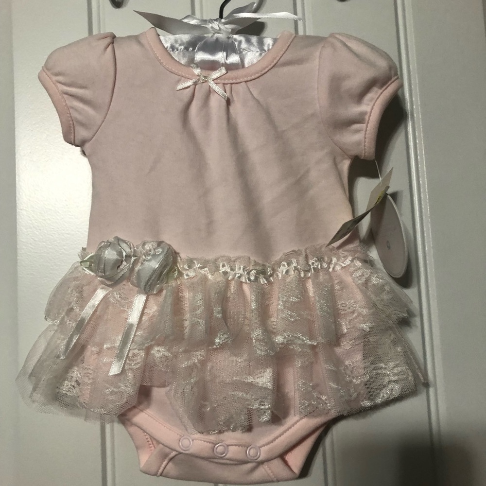 NB pink little dress